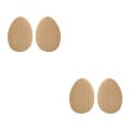 Miniatyrbild 4 av 5: 1/2/3/5 Non För Slip Shoe Pads Självhäftande gummi för hög Round Head Khaki 2Set