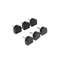 Miniatyrbild 1 av 5: 1/2/3/5 3 par Snygga högklackade tips Taps Skoreparation Black 16x16mm 1Set