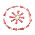 Miniatyrbild 5 av 5: 1/2/3/5 100 stycken Tofs Nyckelring Snygg DIY Tofs Tillbehör pink-Gold 2Set
