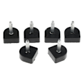 Miniatyrbild 3 av 5: 1/2/3/5 3 par Snygga högklackade tips Taps Skoreparation Black 10x11mm 1Set