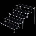 Miniatyrbild 2 av 5: 1/2 Acrylic Display För Riser Stand Parfym Cosmetics Holder Clear 39.5x41.5cx25cm 1Set