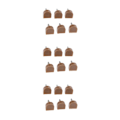 Miniatyrbild 5 av 5: 1/2/3/5 3 par Snygga högklackade tips Taps Skoreparation Apricot 14x14mm 3Set