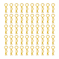 Miniatyrbild 2 av 5: 1/2/3/5 RC Body Shell Clips R Shape för 1/10 RC racingbil gold length 24mm 1Set