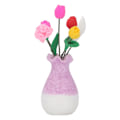 Miniatyrbillede 4 af 8: Dukkehust Vase Blomst 1:12 Slidstærkt Harpiks Levende Farver Fint Detaljer Dukkehust Miniatyrblomster til Dukkehust DIY