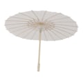 Miniatyrbild 3 av 8: Barn papper parasoll bambu och papper kinesisk stil Elegant vita DIY papper paraplyer för dekoration 58cm/22,8in