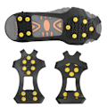 Pikkukuva 4 / 8: 10 piikkiä liukastumisenesto kengänsuojat Grips Spikes Kiipeilykynnet ulkoilun ja kiipeilyn (S: 30-35)