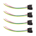 Miniatyrbillede 6 af 8: 4 stk. Tændspolestik Pigtail Connector Harness Kit 4 Pins Udskiftning til Camry Corolla Highlander Rav4