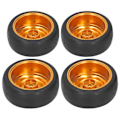 Miniatyrbilde 6 av 8: 4 stk/sett 63mm RC-dekk Metallhjulnav med adapterpakninger skruer sett for WPL D12 fjernstyrt lastebil