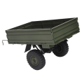 Miniatyrbild 2 av 8: RC-biltrailer Fjärrstyrd Lastbärare för P06 Unimog Modell RC-bil Reservdelar Tillbehör Grön