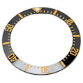 Miniatyrbild 3 av 8: Watch Bezel Insert 40 mm Keramisk Watch Bezel Ring Reparationstillbehör för urmakare Black Base Gold Digit
