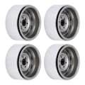 Miniatyrbilde 4 av 8: 4 stk metall 1,9 tommers hjulfelger 10 firkantet hull nav for AXIAL SCX10 1/10 RC klatring CartTitanium Farge
