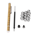 Miniatyrbillede 7 af 8: Magnetisk pen legetøj stressaflastning dekompression magnetisk metal skrivepen gave til lærere studerende guld