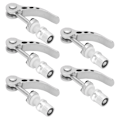 Miniatyrbillede 8 af 8: 5 stk Saddelpindsklemmer Hurtigkobling af aluminiumslegering Holdbar cykelrørklemme Fast Gear til universelle cykler Sølv