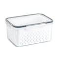 Miniatyrbild 1 av 8: Avloppsförvaringskorg Box Transparent frukt Grönsaksförvaringsbehållare för köksmaterial 3300ML