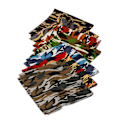 Miniatyrbillede 3 af 8: 7 stk. Camouflage Bomuldsstof Firkantet 48 cm Bredt Assorterede Stilarter Blødt Åndbart Patchworkstof til Håndværk DIY