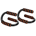Miniatyrbilde 5 av 8: 1 par/sett S-type Push Up-stativ Kroppsbygging Fitness Push-up-stenger med skum polstrede grep