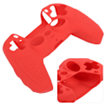 Miniatyrbilde 8 av 8: Matvarekvalitet Sklisikker Silikon Spillkonsollbeskyttelse Gamepad Håndtak Grep for PS5 Joystick (Rød)