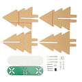 Miniatyrbilde 5 av 8: LED Juletrær Kretssett Frostakryl Fargerik 3D Elektronisk Juletrær DIY Kit for Juledekor Grønn