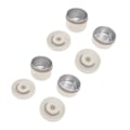 Miniatyrbillede 6 af 8: Isoleret madkasse 304 rustfrit stål forseglet multifunktionel bærbar rund termisk Bento-boks med varmepose Beige 4 stk