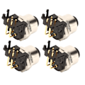Miniatyrbillede 8 af 8: 4 stk Elektrisk Aviation Socket Connector M12 5-polet Aluminiumlegering Vandafvisende til RV Båd