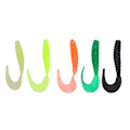 Miniatyrbild 8 av 8: T0053 25ST Mjukt gummi Fiskedrag Grub Konstbete Simmask Set Verktygstillbehör