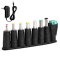 Miniatyrbillede 3 af 8: Strømforsyningsadapter 12V 2A LED-strimler skiftende oplader med 8 DC-konverteringsstik 100-240V US-stik