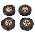 Miniatyrbillede 8 af 8: 4ST 1in 1/24 RC dæk Gummi RC bilhjul Crawler dæk til Axial SCX24 90081 AXI00001 AXI00002 Guld