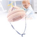 Miniatyrbilde 6 av 8: Babyskyddshette forhindrer fall Myk, justerbar hodebeskyttelseshette for småbarn for krypende turer Bambus Dragonfly Beige
