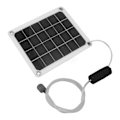Miniatyrbilde 6 av 8: Solcelledrevet Damlufter Vanntett 20W Lydløs Solar Akvarium Luftpumpe med Luftbobler Steiner for Fiske Dam