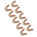Miniatyrbilde 7 av 8: 10 stk. Bueskyting Buestreng Nock Messing Nocking Spenne Clip Jakt Bowstring Tilbehør