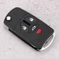 Miniatyrbillede 5 af 8: 3+1 Knaps Folding Fjernbetjening Flip Shell Nøgleholder Cover Passer til Mitsubishi 2007-2010 Eclipse