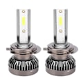 Miniatyrbilde 2 av 8: 2 stk Mini H7 LED DOB Pære Vanntett Selvoppvarmet Varmespredning Frontlys 6000LM 6000k Tåkelys