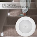 Miniatyrbillede 7 af 8: 6 LED Rund Automatisk Bevægelsessensor Infrarød Natlys Skab Trappe Lampe