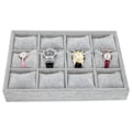 Miniatyrbild 2 av 8: 12 rutnät Watch Storage Box Armband Fall Organizer Smycken Display Container med kudde