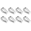 Miniatyrbilde 2 av 8: 50 stk Wire Rope End Sleeves i rustfritt stål Kabelriggverktøy for skipsbyggingsindustrien (M6 (6 mm))