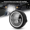 Miniatyrbillede 6 af 8: Retro Style Universal Motorcykel Lys LED-Forlygte Motorcykel Rund Front Lampe