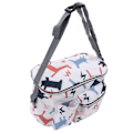 Miniatyrbild 4 av 8: Travel Mommy Bag Stor kapacitet Multifunktionell hängande Mommy Bag för utomhusfest karusellmönster