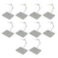 Miniatyrbillede 7 af 8: 10 sæt Action Figur Stativ Transparent Akryl Anime Figur Display Stativ Støtte Holder Base