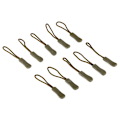 Miniatyrbild 3 av 5: 10x Dragkedja Dra Slider Sladd Rep Drag Endar Lås Zip Clip Spänne för väska EDC Army Green