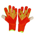 Miniatyrbillede 2 af 8: Fodboldmålmandshandsker til mænd Dame Latex Nylon Anti-slip Åndbar Fingerskærme Fodboldmålmandshandsker til træning Konkurrence Orange Størrelse 10