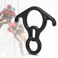 Miniatyrbilde 5 av 8: 50KN Okshorn 8-Formet Ring Karabiner Nedlatingsapparat Luftarbeid Redningsutstyr Klatring