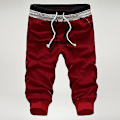 Miniatyrbillede 1 af 4: Sorte XL Herre 3/4 Elastiske Cargo Shorts Gym Jogger Sweatpants