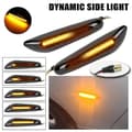 Kompatibel med E90 E91 E92 E93 E60 E87 E82 E46 Bil Blinklys Blinkerlamper Linse Blinkende LED Sidemarkeringslys Biltilbehør ST1M235