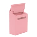 Pikkukuva 4 / 7: 1:12 Miniatyyri Nukkekoti Deko Villa Tarvikkeet Värillinen Puu Postilaatikko Käännettävä Postilaatikko Vaaleanpunainen