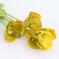 Miniatyrbilde 7 av 7: Kunstig blomst Dekorativ naturtro Elegant utseende Kunstig blomst for hjem stue bryllup gul