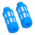 Miniatyrbillede 8 af 8: Pneumatisk støjdæmper i plast Luftledning Flow Control Udstødningsstøjdæmper Kompressor Fitting Blue50Pcs PSU-01