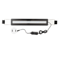Miniatyrbillede 1 af 8: LED-akvariebelysning 4 rækker vandtæt ultratynd akvarium LED farveskiftende lys med udtrækkelige konsoller Sort US-stik 110V