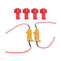 Miniatyrbilde 7 av 8: 2 stk 50W LED Dekoder 8Ω Lastmotstand Canbus Feilfri Kanseller for Frontlys Tåkelys DRL