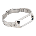 Miniatyrbilde 3 av 8: Erstatningsrem for Xiaomi Mi Band 6 SmartWatch Bands Metall Erstatningsbånd Armbånd Hvit