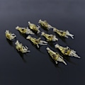 Miniatyrbillede 5 af 8: 10 stk Rejesimulering bløde rejer agn Krog Tackle base fiskeri lokker